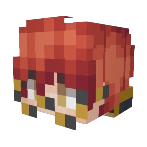 luciel312 Minecraft avatar head, 3D render