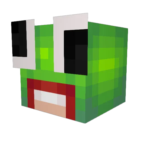 luciendaily Minecraft avatar head, 3D render