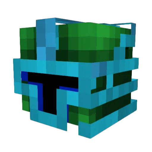 lucienramono Minecraft avatar head, 3D render