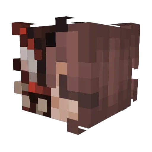 luciiiferr Minecraft avatar head, 3D render