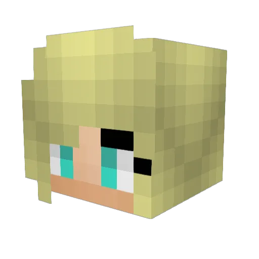 lucija_610 Minecraft avatar head, 3D render