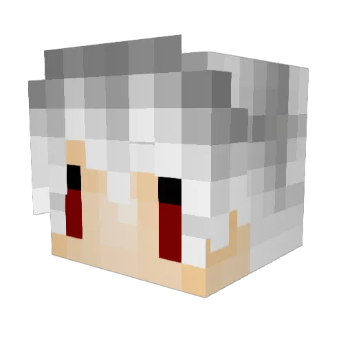 lucis_yami Minecraft avatar head, 3D render