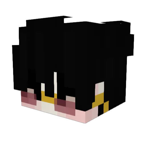 lucixis Minecraft avatar head, 3D render
