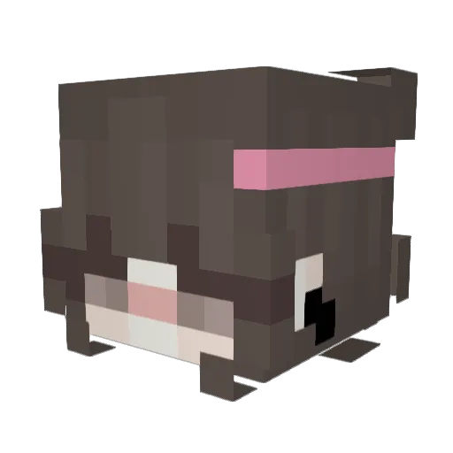 luckamlem Minecraft avatar head, 3D render