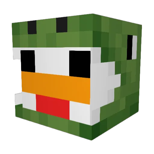 luckevin Minecraft avatar head, 3D render
