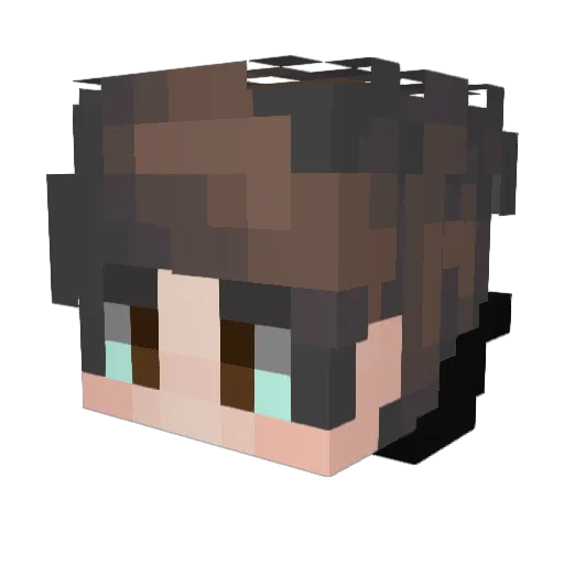 lucki_444 Minecraft avatar head, 3D render