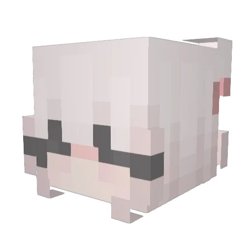 lucki_lu Minecraft avatar head, 3D render