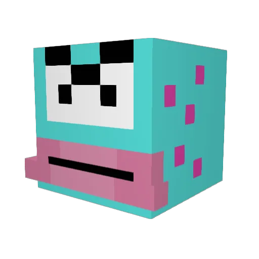 luckifan59 Minecraft avatar head, 3D render