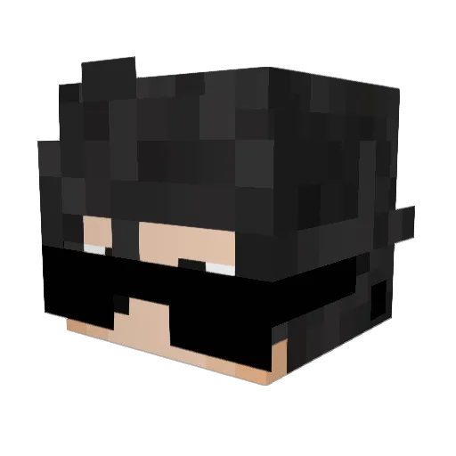 luckit4z Minecraft avatar head, 3D render