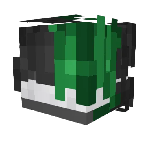 luckiy_ Minecraft avatar head, 3D render