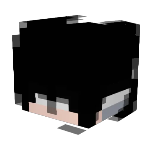 lucky0599 Minecraft avatar head, 3D render