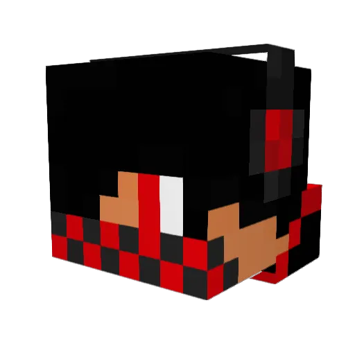 lucky1720 Minecraft avatar head, 3D render