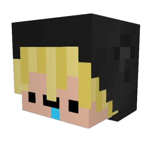 luckyVale Minecraft avatar head, 3D render