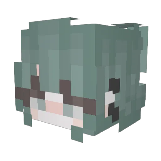lucky_312 Minecraft avatar head, 3D render