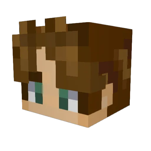 lucky_the_great Minecraft avatar head, 3D render