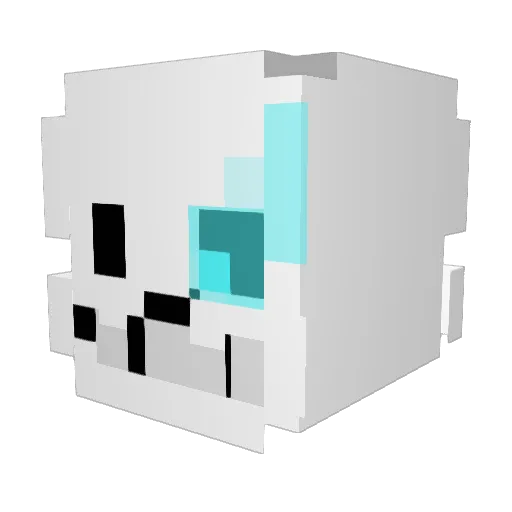 luckyblo82 Minecraft avatar head, 3D render