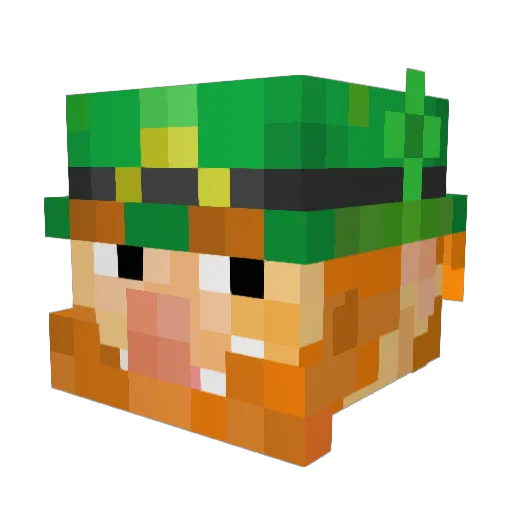 luckyboy383 Minecraft avatar head, 3D render