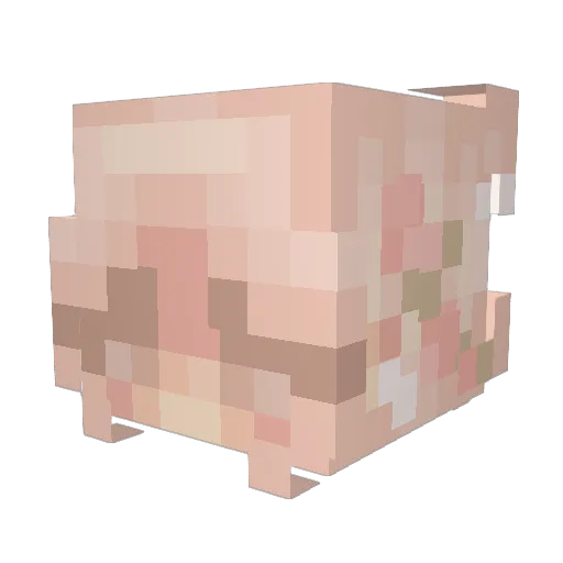 luckydavelucy Minecraft avatar head, 3D render