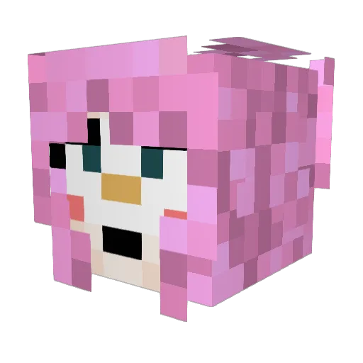 luckydiamond54 Minecraft avatar head, 3D render