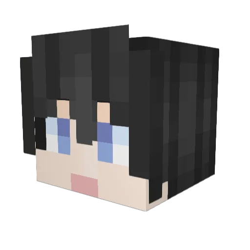 luckyfenghun Minecraft avatar head, 3D render