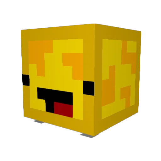 luckygames69 Minecraft avatar head, 3D render