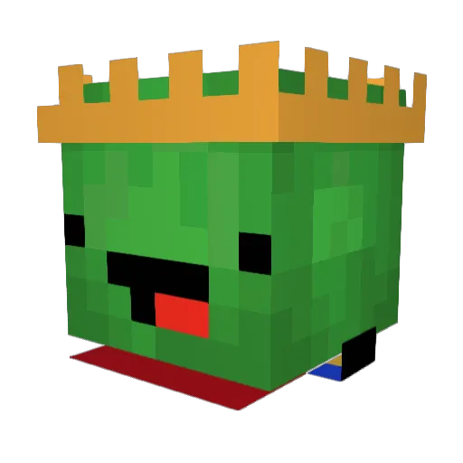 luckygreenstar Minecraft avatar head, 3D render