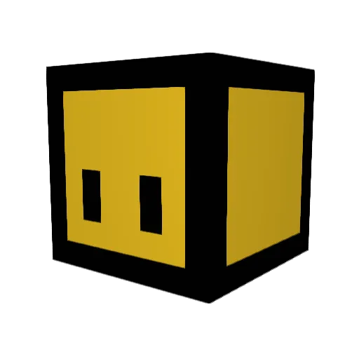 luckyiy Minecraft avatar head, 3D render