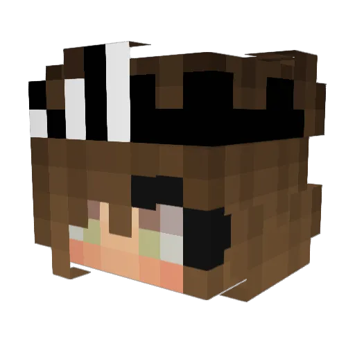 luckylucam0802 Minecraft avatar head, 3D render