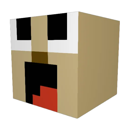 luckylukas09 Minecraft avatar head, 3D render