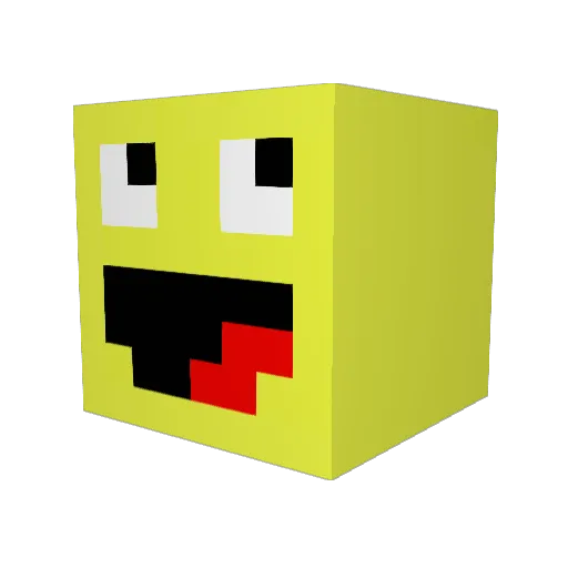 luckyluke2010 Minecraft avatar head, 3D render