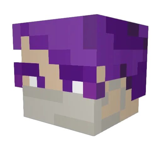 luckym07 Minecraft avatar head, 3D render