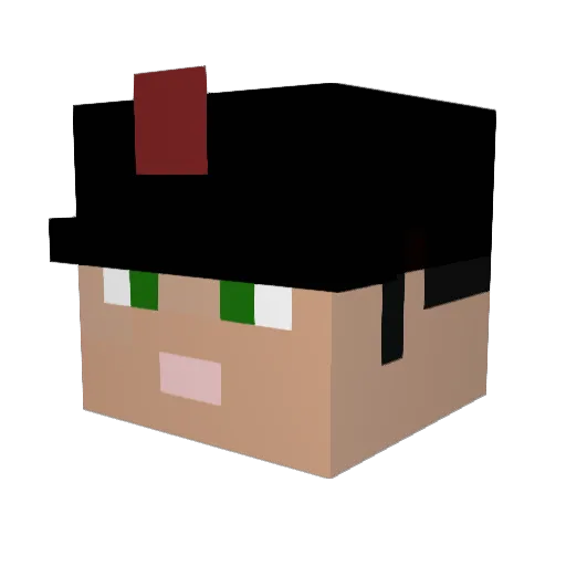 luckypenny1021 Minecraft avatar head, 3D render