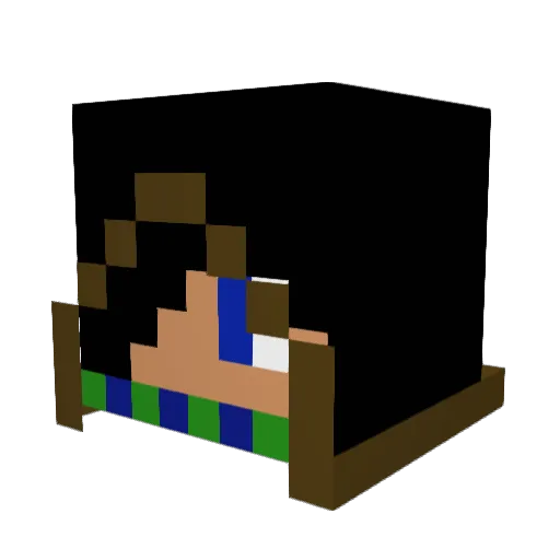 luckypineapple63 Minecraft avatar head, 3D render