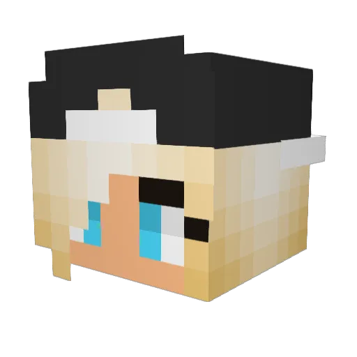 luckyplays0 Minecraft avatar head, 3D render