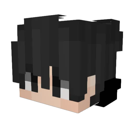 luckyputtyo Minecraft avatar head, 3D render