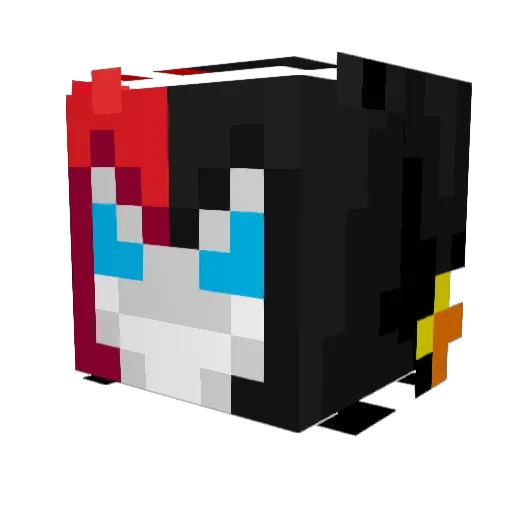 luckysimon Minecraft avatar head, 3D render