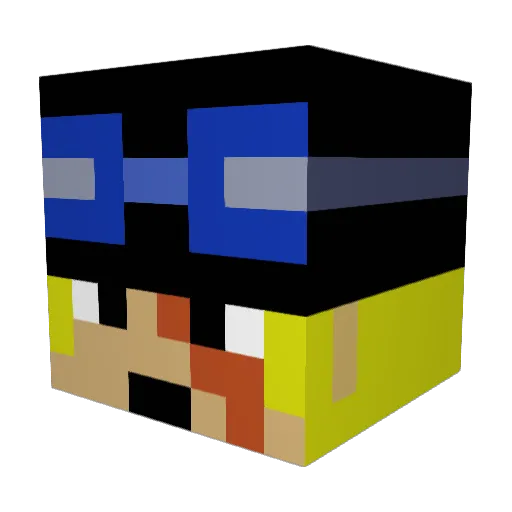 luckystar_666 Minecraft avatar head, 3D render