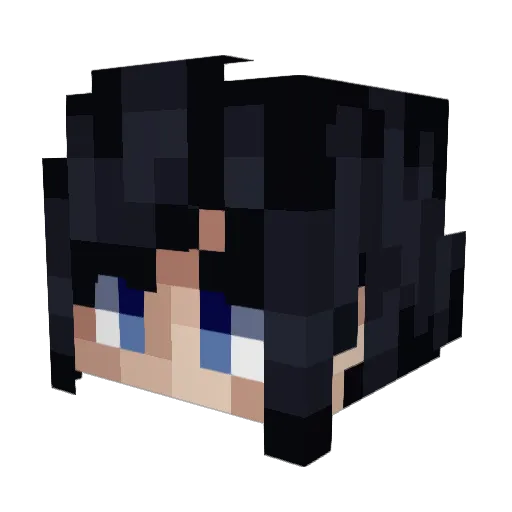 luckytriton Minecraft avatar head, 3D render