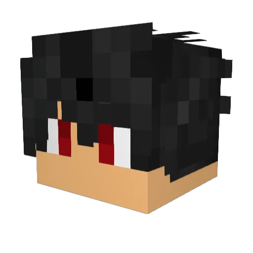 luckyz12 Minecraft avatar head, 3D render