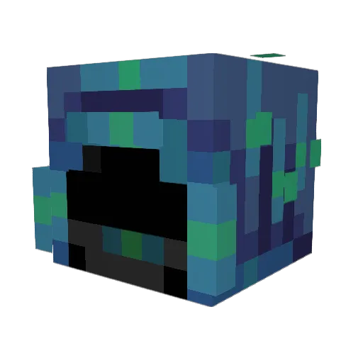 lucluk Minecraft avatar head, 3D render