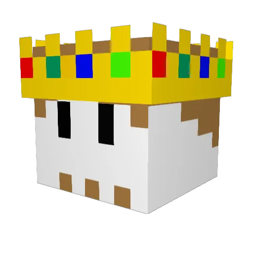 lucnater Minecraft avatar head, 3D render
