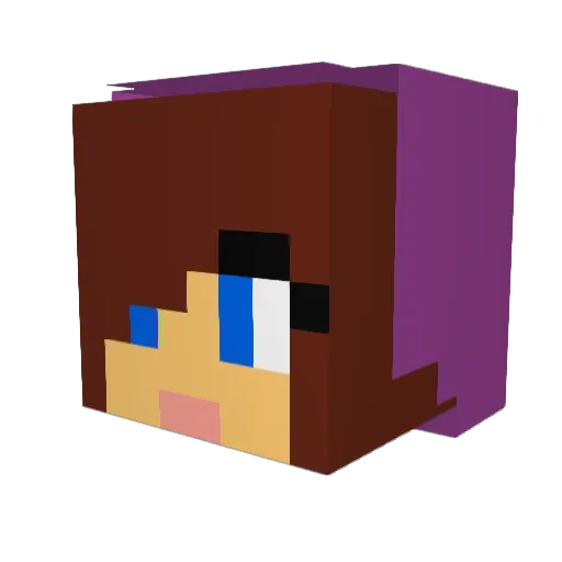 lucp5 Minecraft avatar head, 3D render