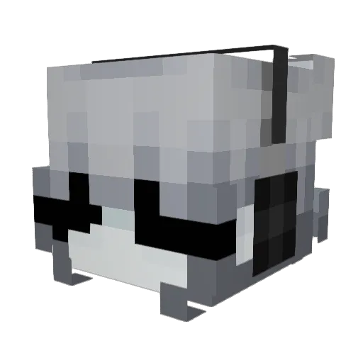 lucretta Minecraft avatar head, 3D render