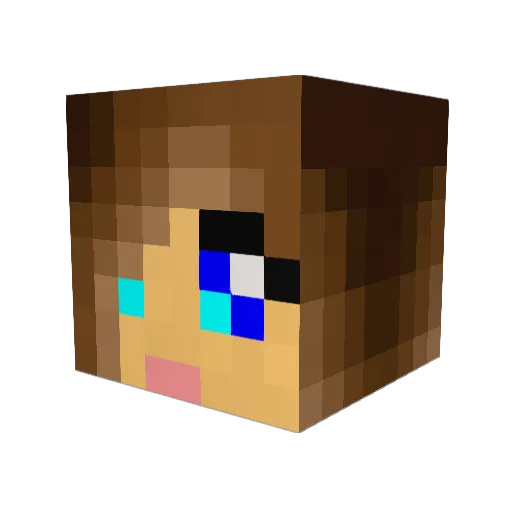 lucy0609 Minecraft avatar head, 3D render