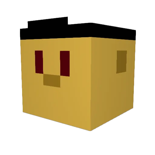 lucy69420 Minecraft avatar head, 3D render