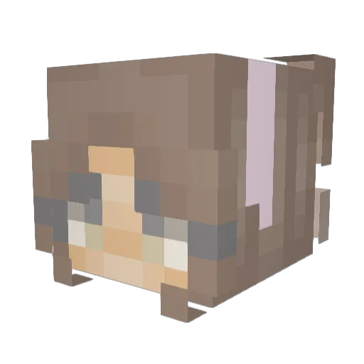 lucy_mckeon Minecraft avatar head, 3D render