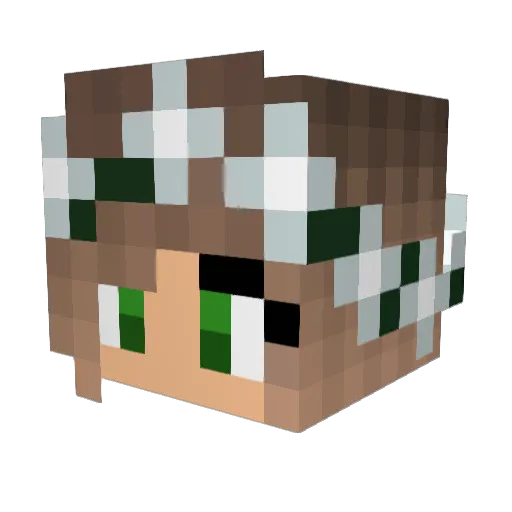 lucy_noswad Minecraft avatar head, 3D render