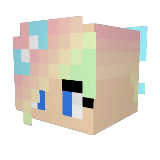 lucycupcake04 Minecraft avatar head, 3D render