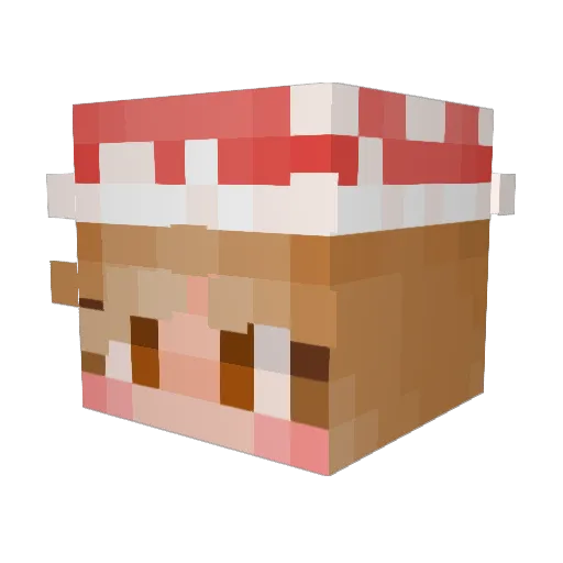 lucyeli7 Minecraft avatar head, 3D render