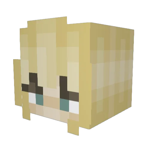 lucyk1ng Minecraft avatar head, 3D render